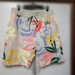 gap 　ギャップ　刺繍ロゴ　総柄　ショートパンツ　Lサイズ　古着のサムネイル