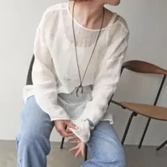 2025年最新】メッシュリネンルーズプルオーバーの人気アイテム - メルカリ