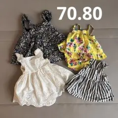 babyGAP 4枚セット ワンピース チュニック セットアップ 70 80