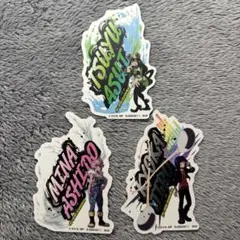 ヒロアカ モバイルステッカー 蛙吹梅雨 芦戸三奈 耳郎響香 3枚セット