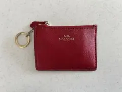 COACH レッド パスケース　コインケース