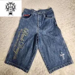 美品　ドッグタウン　デニム　バギー　極太　ペインター　刺繍　Y2K 黒龍　L
