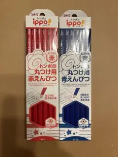 赤鉛筆と青鉛筆セット(各12本ずつ)