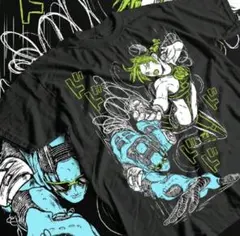 ジョジョの奇妙な冒険 徐倫 6部 Tシャツ ブラック M L XLあり