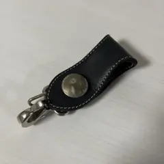 レザーベルトループキーホルダー　コンチョ