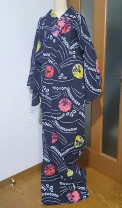 絞り浴衣 花繋ぎ 手縫い - メルカリ