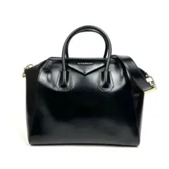 【美品】ジバンシー　アンティゴナ　ハンドバッグ　2way　肩掛け　レザー　黒色