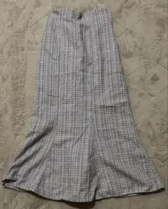 GRL ラメチェックツイードマーメイドスカート[dk1080]