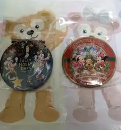 新品 ディズニーリゾート クリスマス カンバッチ 缶バッチ ミッキー ミニー