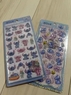 スティッチ ボンボンドロップシール初期 プチドロステッカー セット 激レア