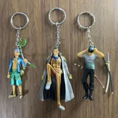 ワンピース キーホルダー　黄猿 ロロノア・ゾロ ウソップ