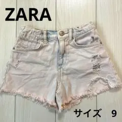 ZARA ザラキッズ ショートパンツ デニムピンクサイズ9 134㎝