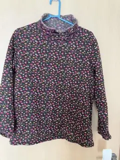ハイネックシャツ　花柄　レディースMからL 新品タグ付き