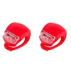 自転車 LEDライト 2個セット レッド シリコン サイクルライト テールライトのサムネイル