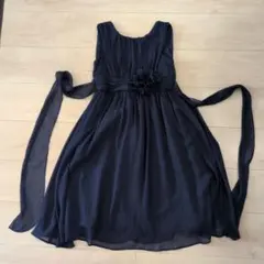 ドレス　ネイビー　発表会　150