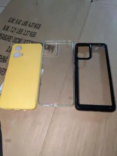 イエローソフトケースとハードケースセット