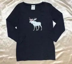 アバクロキッズ  長袖  ロンT  ネイビー  M   130㎝  女の子