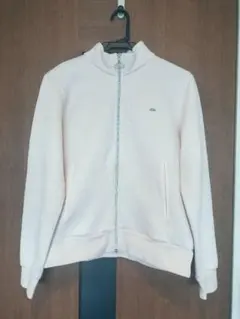 ellesse ジップアップ ジャケット ベビーピンク　エンボス加工　ゴルフ　Lのサムネイル