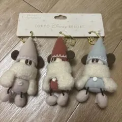 リルリンリン　ぬいぐるみチャーム3個ディズニー・クリスマス