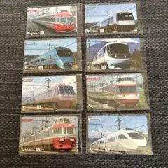 鉄道カードセット 8枚　ロマンスカー