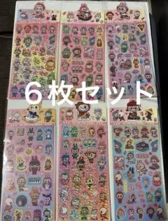 キャラクター ステッカー 6シートセット