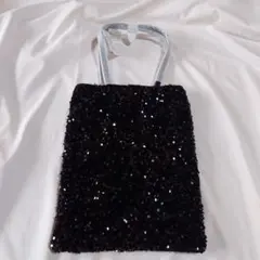 アンタイトル　トート　ショルダーバック　 スパンコール　キラキラ
