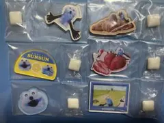 パペットスンスン キャラマグネッツ マグネット　6個　ノンノン