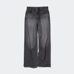 ダークグレー ストレートデニム レディース