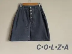 C•O•L•Z•A コルザ コーデュロイ タイトスカート くすみブルー