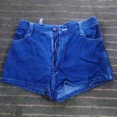 ヴィンテージ デニムショートパンツ 濃い青