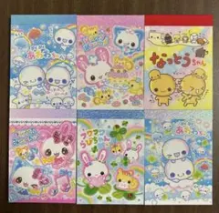 あわわちゃん　ハッピーマーチ　なっとうちゃん　平成レトロキャラ　ミニメモ6冊