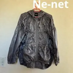 Ne-net　ネネット　上着　ジャンパー　LL　シャカシャカ　シルバー　大きいのサムネイル