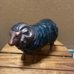 古い張子の青い羊 古道具 - メルカリ