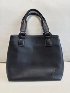 キタムラ　トートバッグ　ハンドバッグ レザー　ブラック　2way