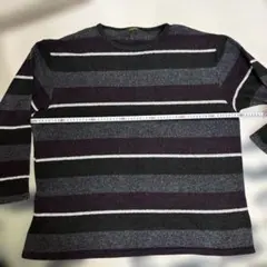 ボーダー長袖カットソー 4Lサイズ