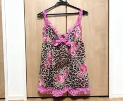 激レア♡カタログ掲載商品♡MARS♡ヒョウ薔薇柄♡キャミトップス／チュニックのサムネイル
