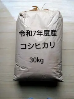 令和7年産　コシヒカリ　玄米　30kg（梱包材込)のサムネイル