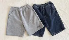 ユニクロ　GU 140サイズ　男の子　ハーフパンツ　２枚セット