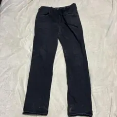 SUNSEA ダメージ加工　スキニーデニム ストレートパンツ ベルト周りレザーのサムネイル