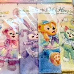 ダッフィー＆フレンズ 20周年　カラフルハピネス　ハンドタオルセット