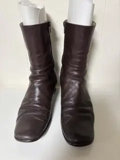 REGAL ダークブラウン レザー ショートブーツ