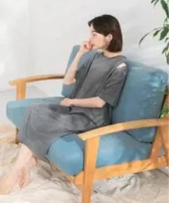 KBF illi ショルダースリットカットワンピース
