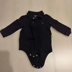 Ralph Lauren ネイビー ポロロンパース