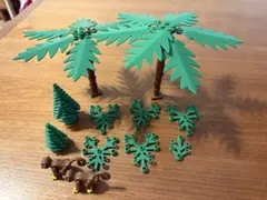 老舊樂高 LEGO 叢林 棕櫚樹 草 木 猴子 人偶