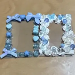 トレカケース　硬質カードケース　ホイップデコ　青