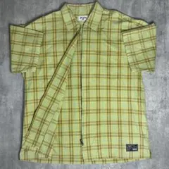 vintage 半袖 ジップ シャツ チェック 短丈 ボックス cityboyのサムネイル