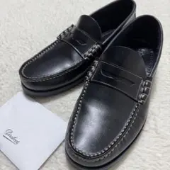 極美品！パラブーツCORAUX コロー ローファー モカシン レザー 黒 7.5