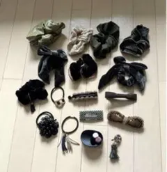 レディース バレッタ ヘアクリップ 17個セット