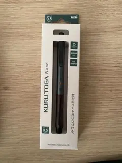 uni KURUTOGA Wood シャープペンシル 0.5mm スチールグレー