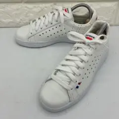 【美品】Patrick パトリック ケベック レザースニーカー 35 パンチング